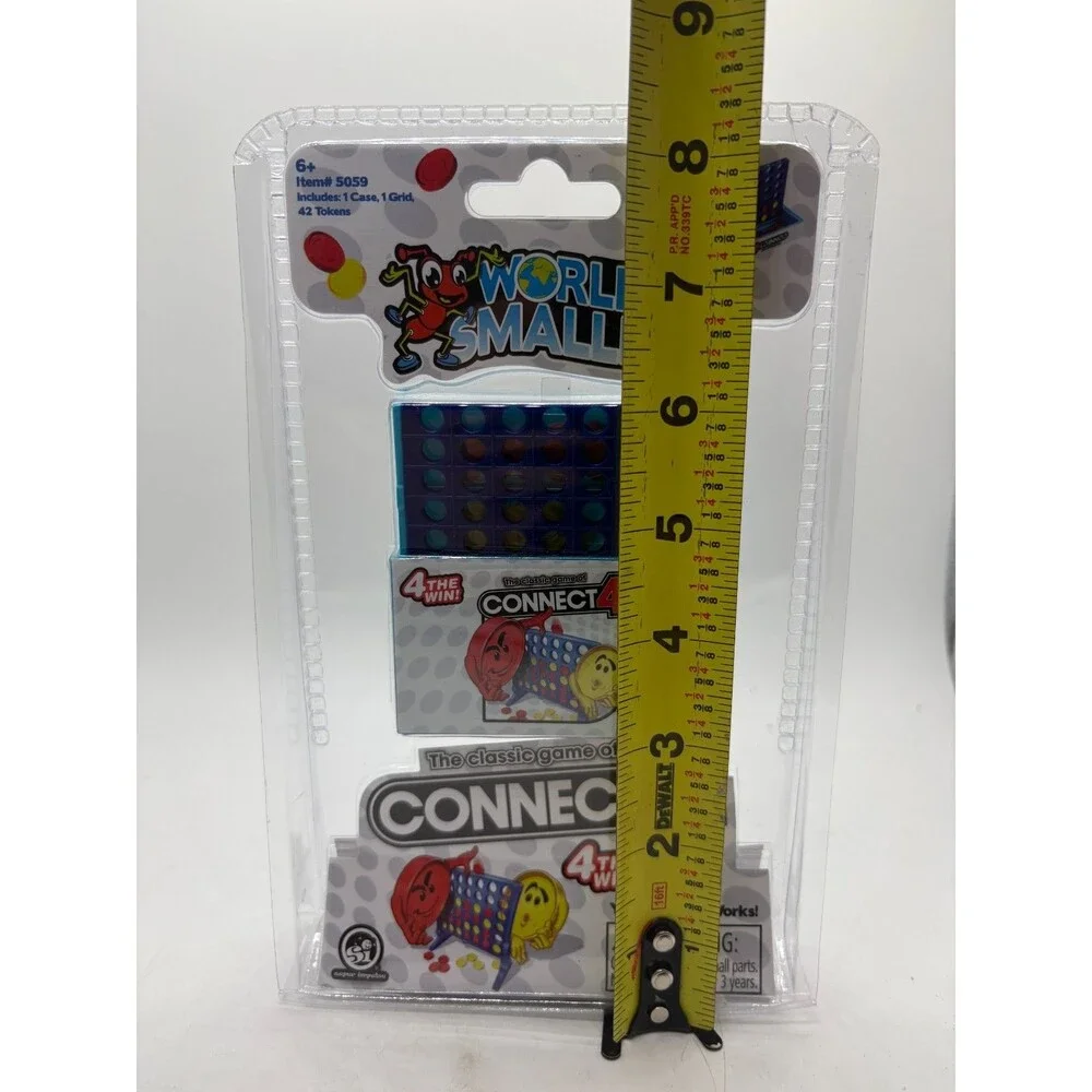 World's Smallest Connect 4 Miniature Edition Travel Size Board Games New